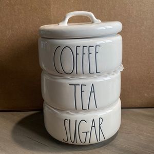 Like New- Rae Dunn “coffee, tea, sugar” canister